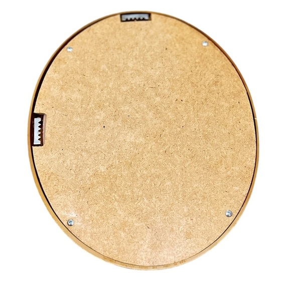 Vintage 1980’s oval Floral Illustration with Gold tone Frame - Picture 4 of 6